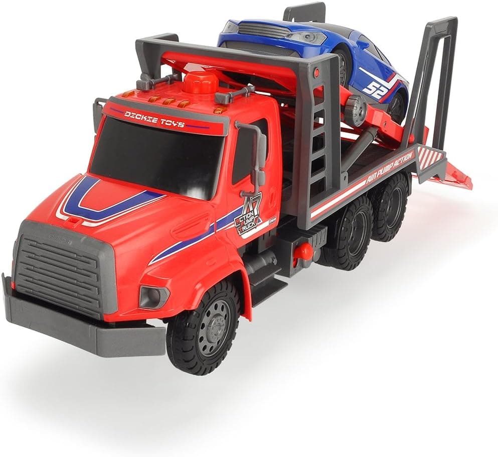 Dickie Toys 22" Air Pump Action Car Transporter Truck Vehicle