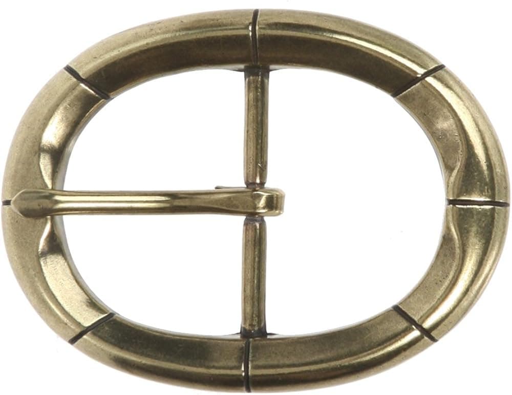 1 1/2" (38 mm) Nickel Free Single Prong Oval Belt Buckle