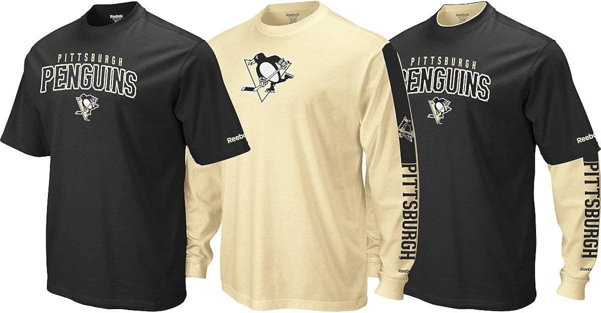 Reebok Pittsburgh Penguins Faceoff Option 3-in-1 T-Shirt Set