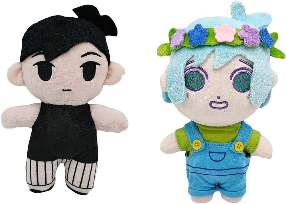 2PCS 8.26 in Omori Stuffed Pillow Cartoon Cosplay Merch Prop Game Figure Plush Toy
