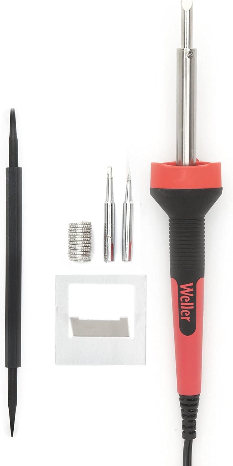 Weller SP40NKUS 40-Watts Soldering Iron Kit Red/Black, 5 piece