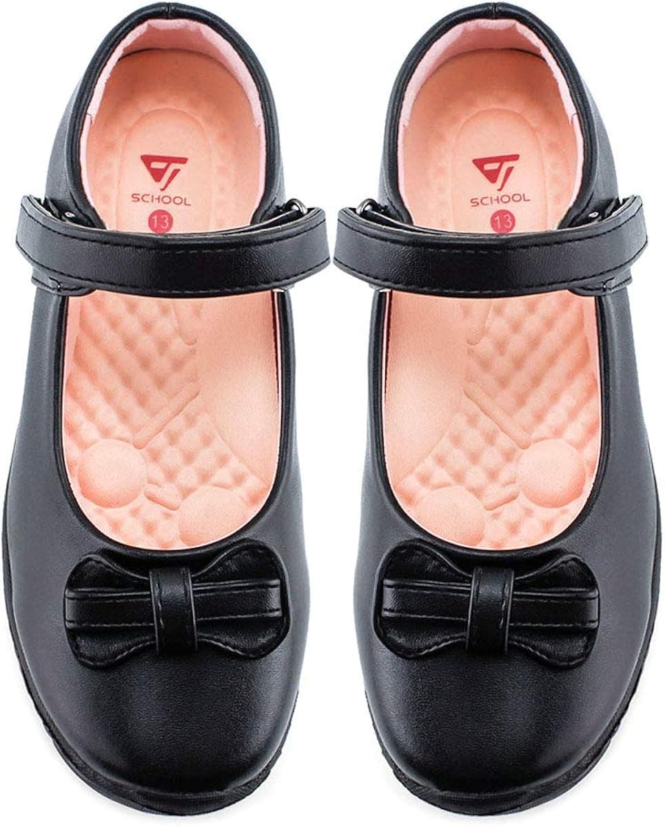 JABASIC Girls School Dress Shoes Mary Jane Flats