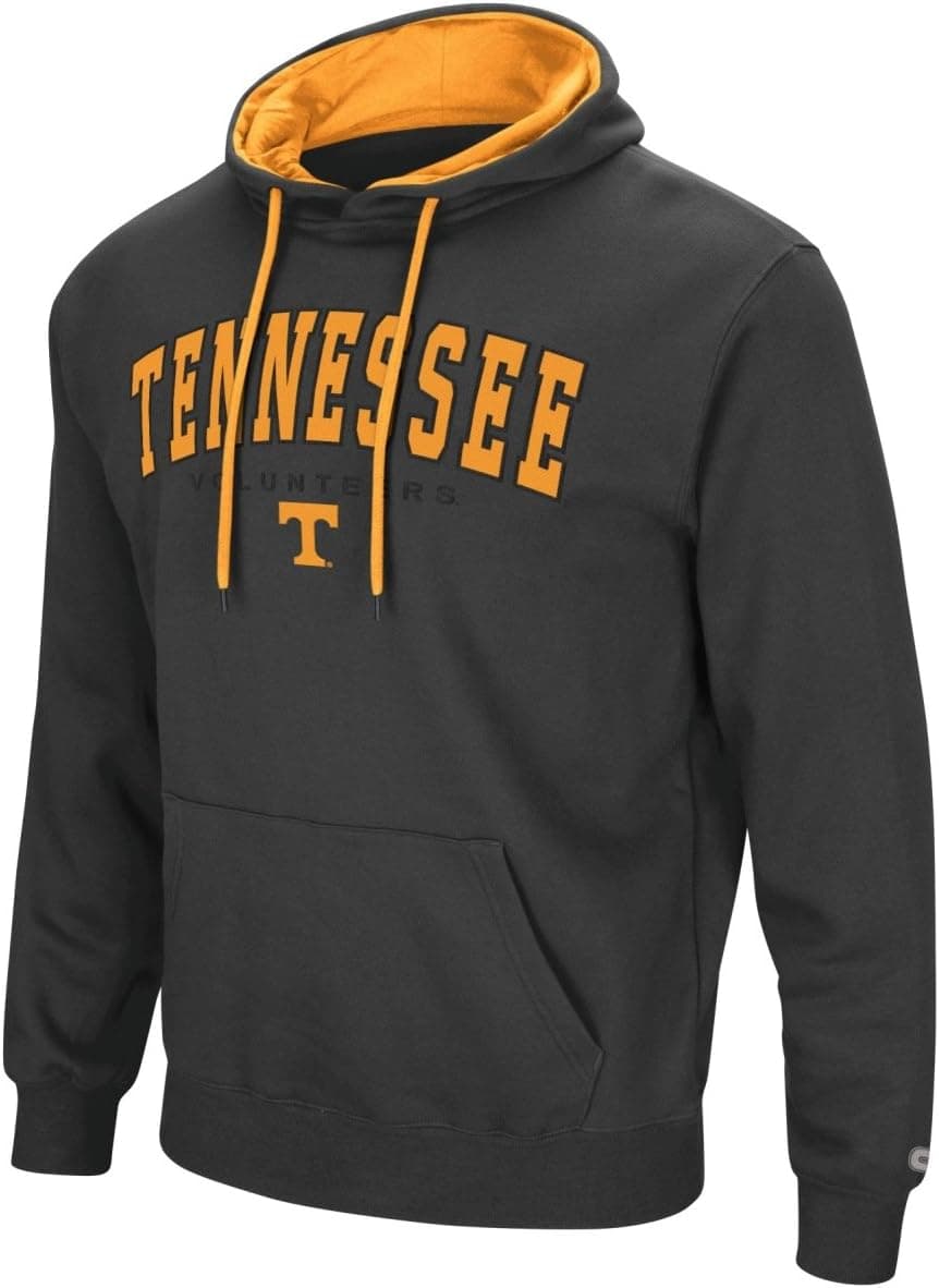 Tennessee Volunteers NCAA "End Zone" Pullover Hooded Men's Sweatshirt - Charcoal