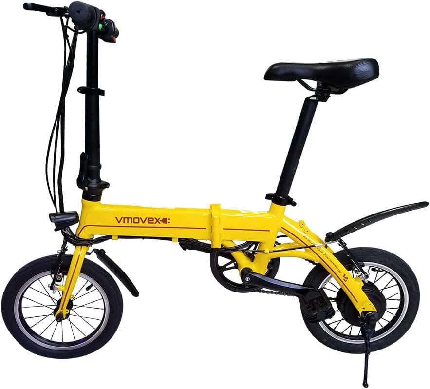 Vmovex VM-14 – Foldable Electric Bike with Pedals - Folding Large Bicycle - Powerful Motor Model Brushless D – Electric Scooters - Lithium Battery - Max Speed 20mph - Tire Size 14inch