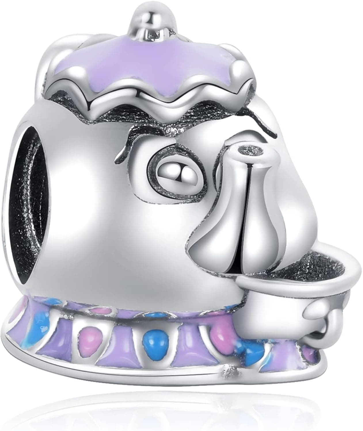 MITSOKU Beauty & The Beast Collection Animation Charms in 925 Sterling Silver with Cubic Zirconia for Bracelets