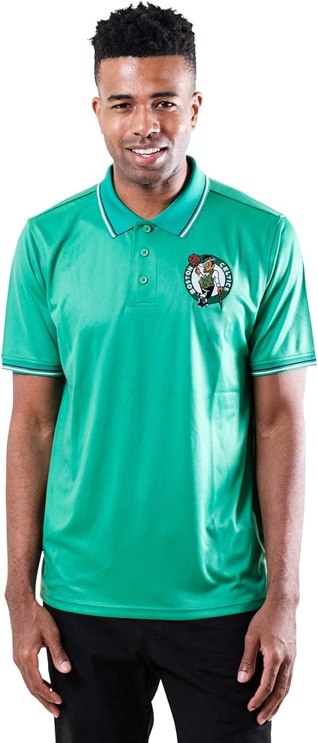 Ultra Game NBA Men's Moisture Wicking Tech Polo Shirt