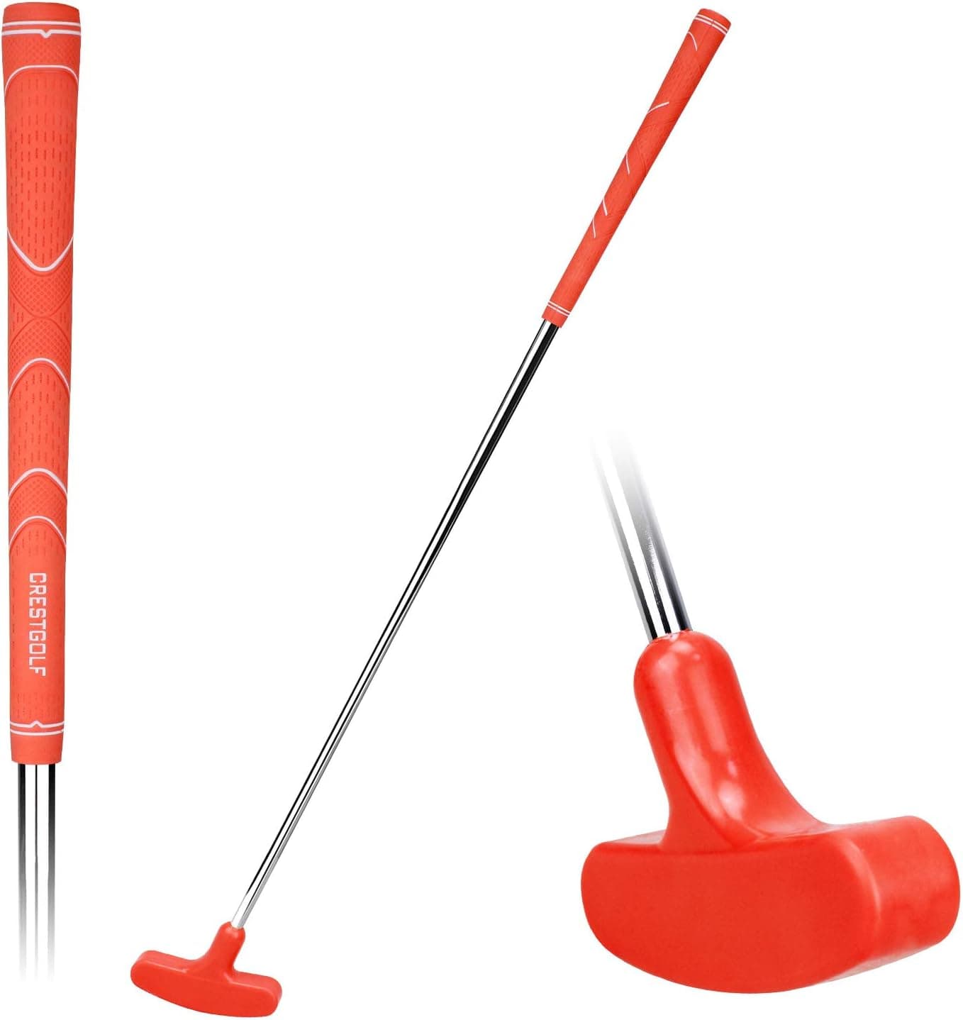 Crestgolf Two-Way Rubber Golf Putter for Kids or Adults