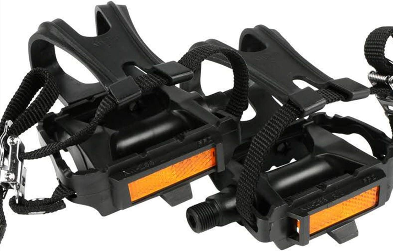 TaiShun Bike Pedals with Toe Clip and Straps,for Mountain Bike,Road Bike and All Kinds of Outdoor Bicycles