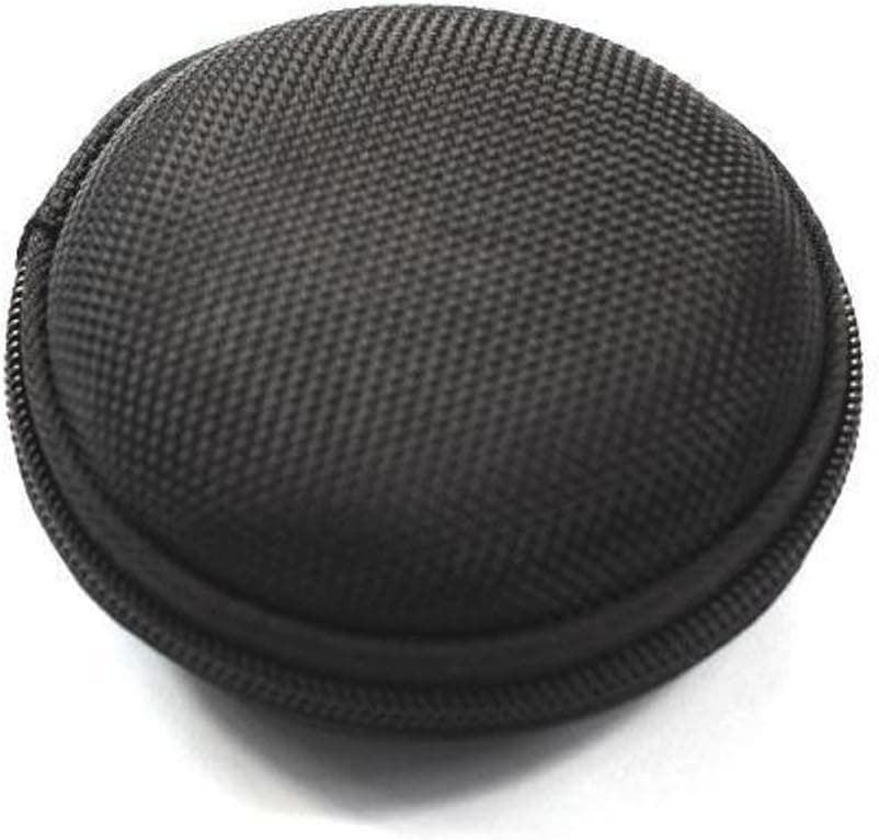 Black Carrying Case for Bose IE2 MIE2 MIE2I SIE2 SIE2I IE1 MIE1 In-Ear Headphones Mobile In-Ear Headset Stereo Wired Sport Bag Holder Pouch Hold Box Pocket Size Hard Hold Protection Protect Save + Black Sea International Logo Good Quality Micro Fiber Cleaning Cloth (random color)