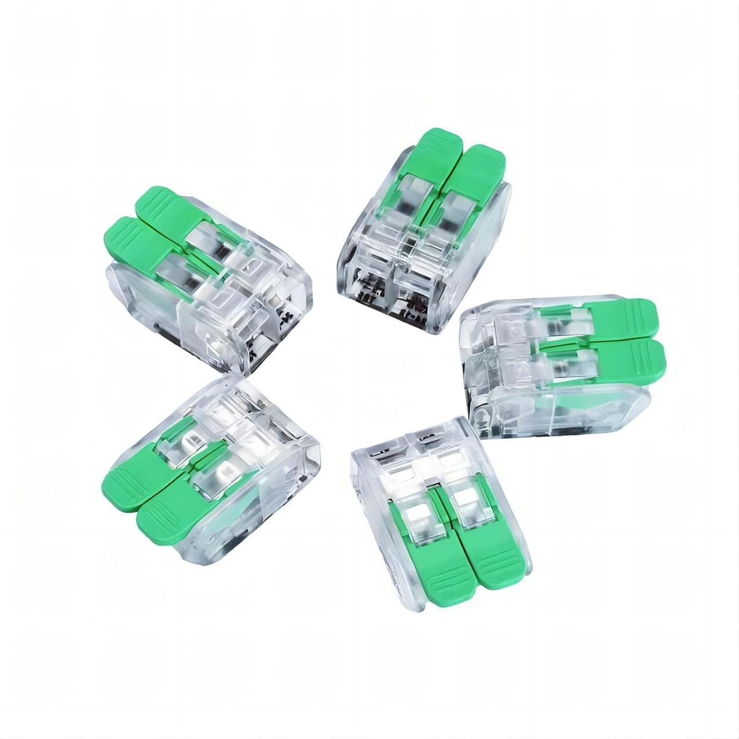 FDG Electrical Lever Wire Nuts Connectors,Wire Splicing Connector Terminal Blocks 20 Pcs 2 Conductor Electrical connectors kit