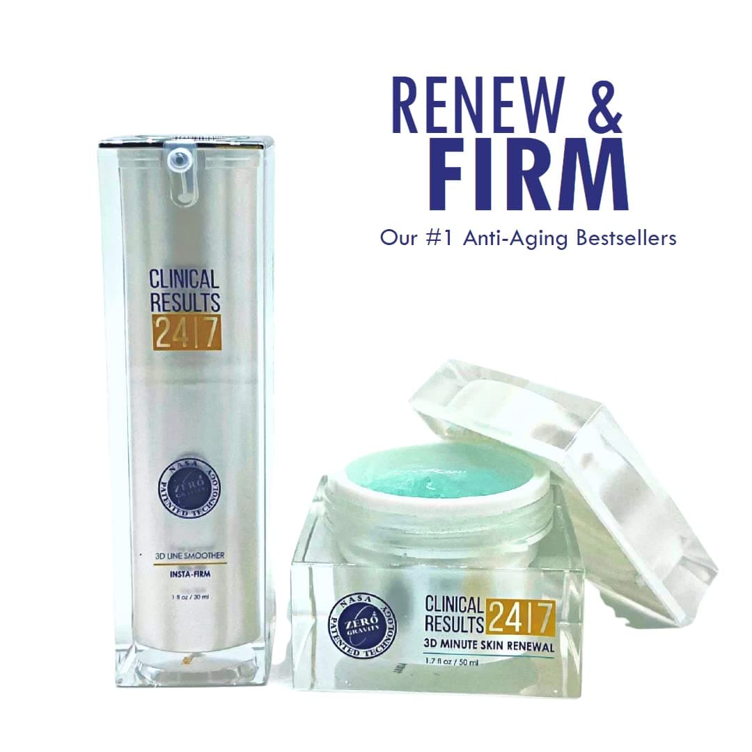Renew & Firm Bundle with #1 Selling Instant Firming Facial Serum Instantly Lifts, Firms and Smooths Fine Lines & 3D Minute Face Mask | Erases Dull, Dead Skin | Minimizes Pores | All-In-One Primer.
