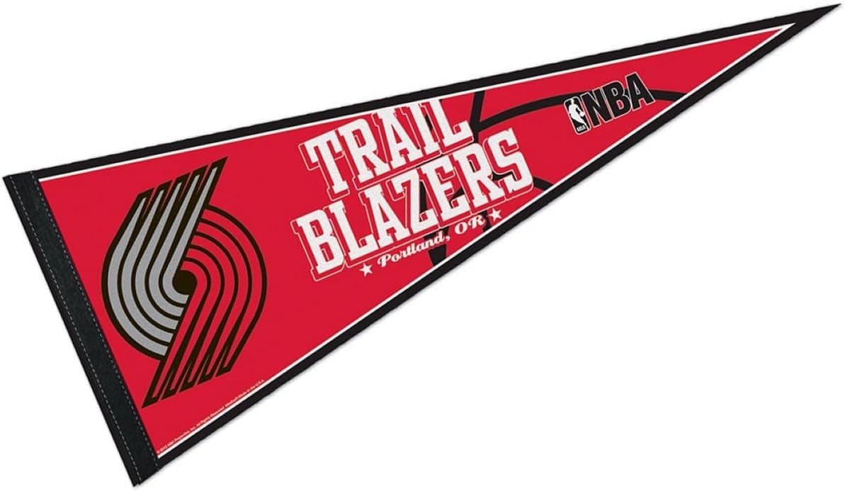 WinCraft NBA Portland Trail Blazers WCR63845512 Carded Classic Pennant, 12" x 30"