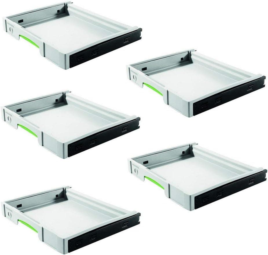 Festool 500767 SYS-AZ Drawer Set Systainer Organizer (5 Drawer Set)