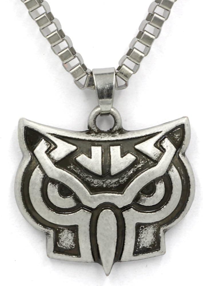 TTKP Viking Owl Head Necklace Pendant Celtic Animal Jewelry