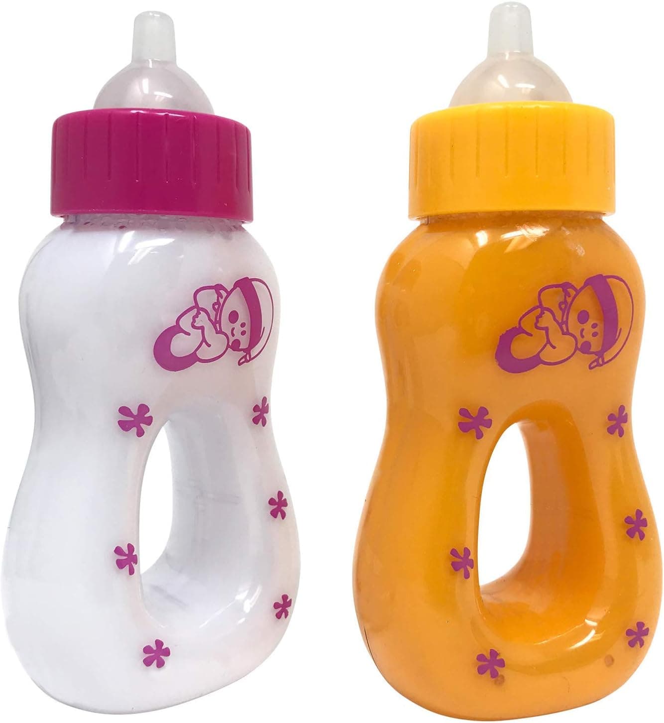 The New York Doll Collection Magic Juice & Milk Bottle Set for Baby Dolls