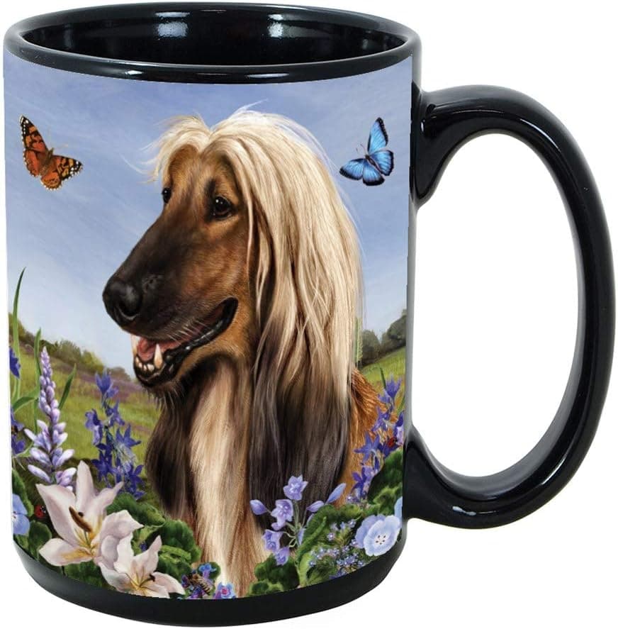 Imprints Plus Afghan Hound 15 Oz. Coffee Mug with K-Nine Cash (000)