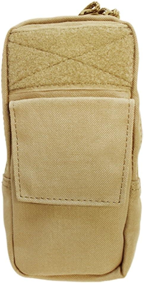 TAN Molle Tactical GPS Utility Pouch Side Bag PSP Small Radio Case Cover
