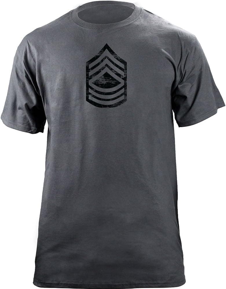 Vintage Army E-8 Master Sergeant Rank Veteran T-Shirt