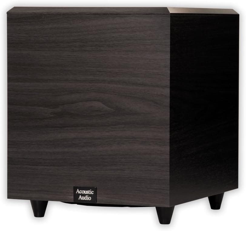 Acoustic Audio RWSUB-10 400 Watt 10-Inch Down Firing Powered Subwoofer (Black)