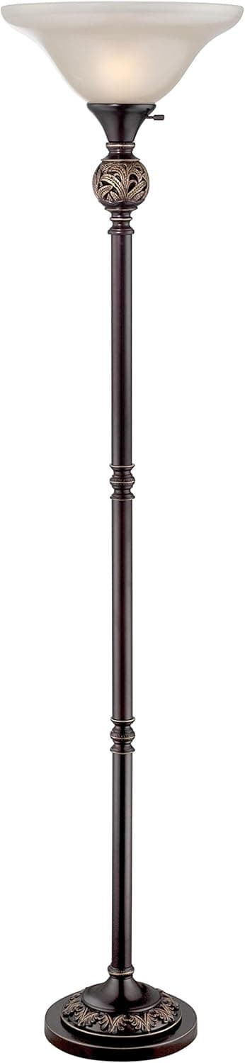 Lite Source (C61289) Guildford - One Light Torchiere Lamp, Dark Bronze