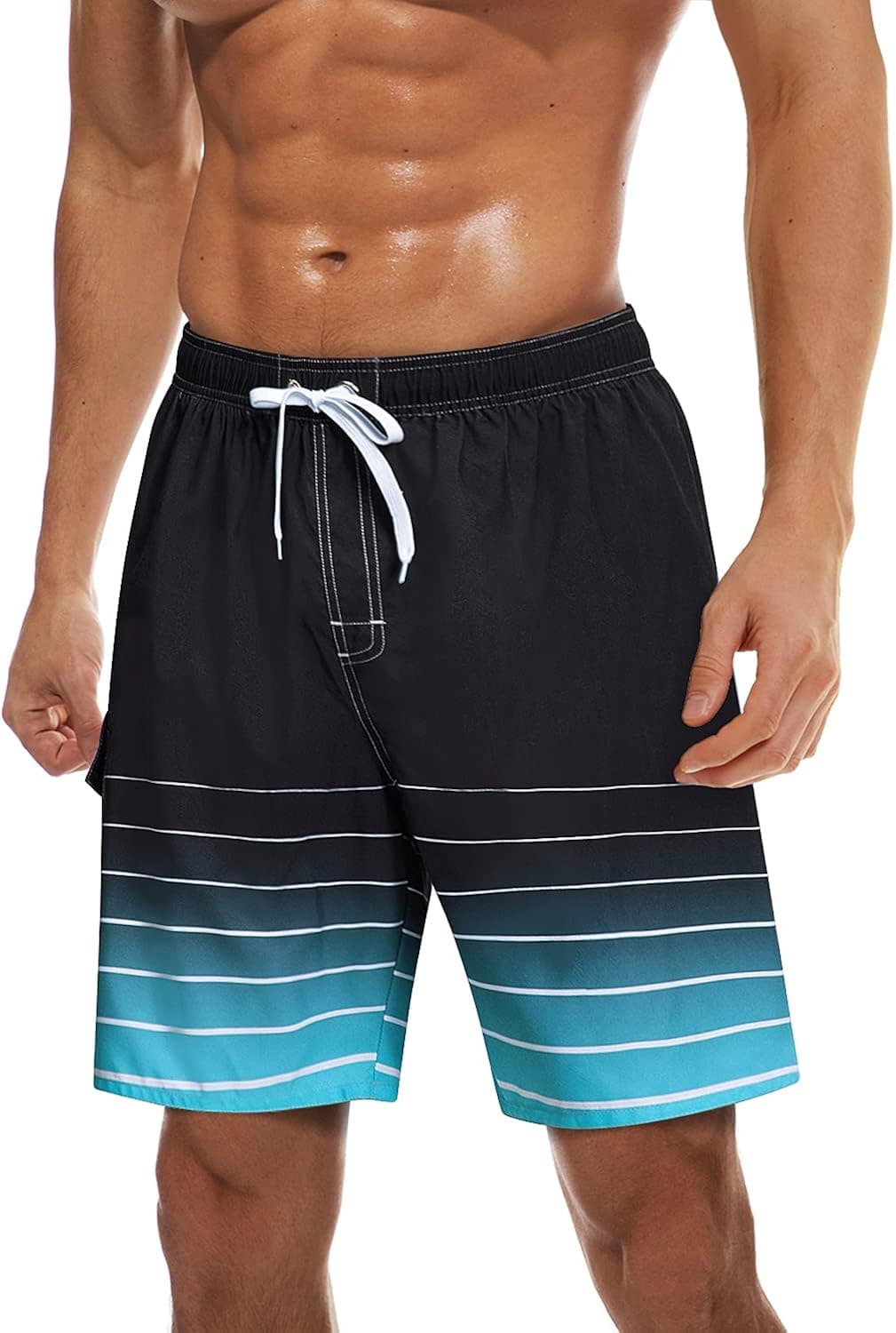 TACVASEN Men's Summer Swim Trunks Quick Dry Surf Boardshorts Bathing Suit Shorts with Mesh Lining