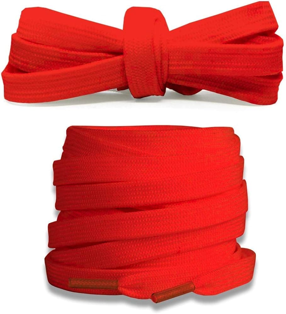 Flat Shoelaces, HiCanwn [3 Pairs] 5/16″ Wide Replacement Shoe Laces for Sneakers