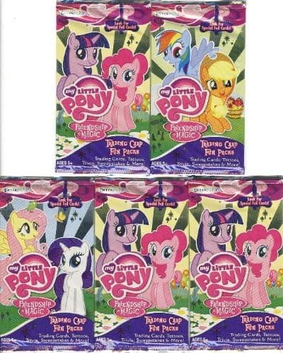 My Little Pony Friendship is Magic Enterplay Trading Card Lot of 5 Fun Packs