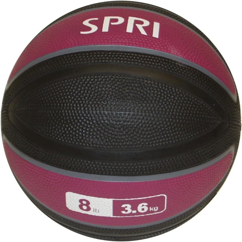 SPRI Xerball 8-Pound Medicine Ball (Rosewood)
