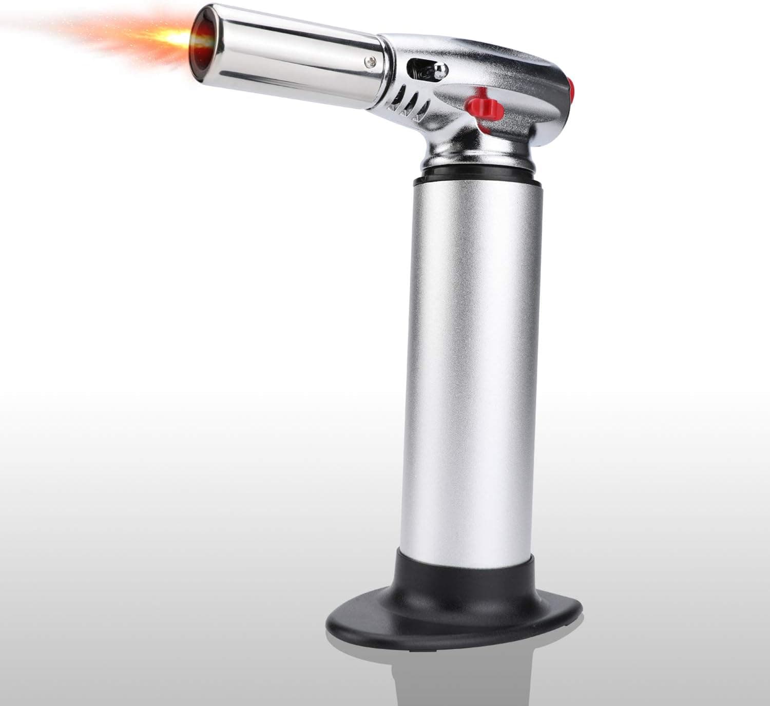 BFVV Culinary Blow Torch Chef Cooking Torch Lighter Butane Kitchen Cooking Tool With Safety Lock & Adjustable Flame for BBQ, Baking, Brulee, Creme,Searing Food, Meat, Crème Brulee Soldering & more