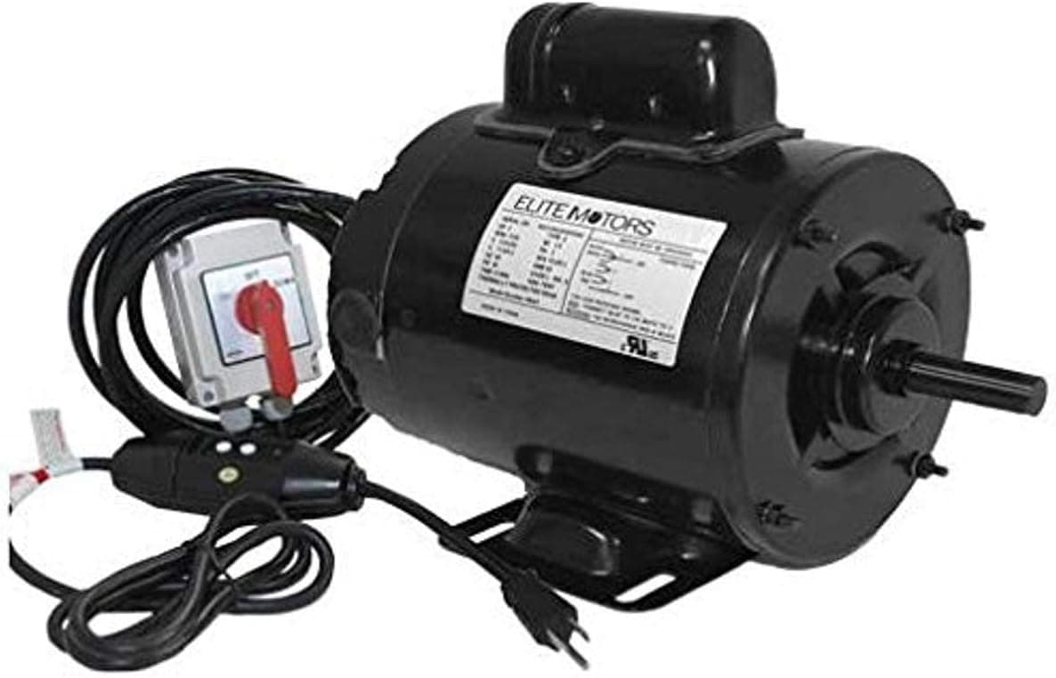 Elite 1 HP Heavy Duty 56 Frame Boat Lift Motor - Maintained Switch / 110v / 16 ft. Control Cable