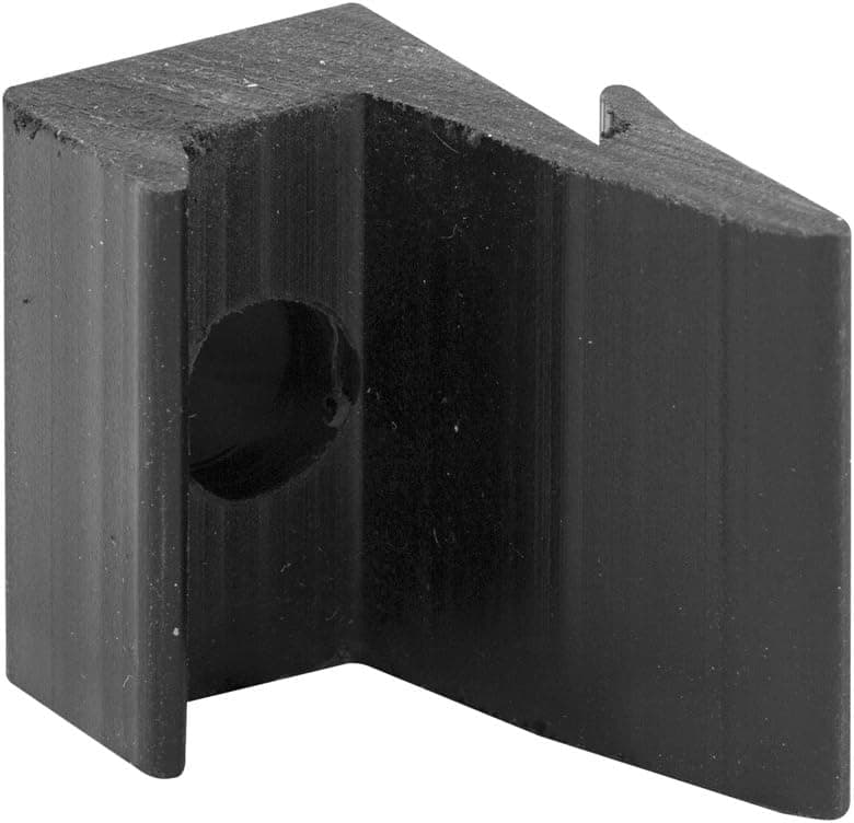 Slide-Co 191232 Shower Door Jamb Bumper Guide, Black,(Pack of 2)