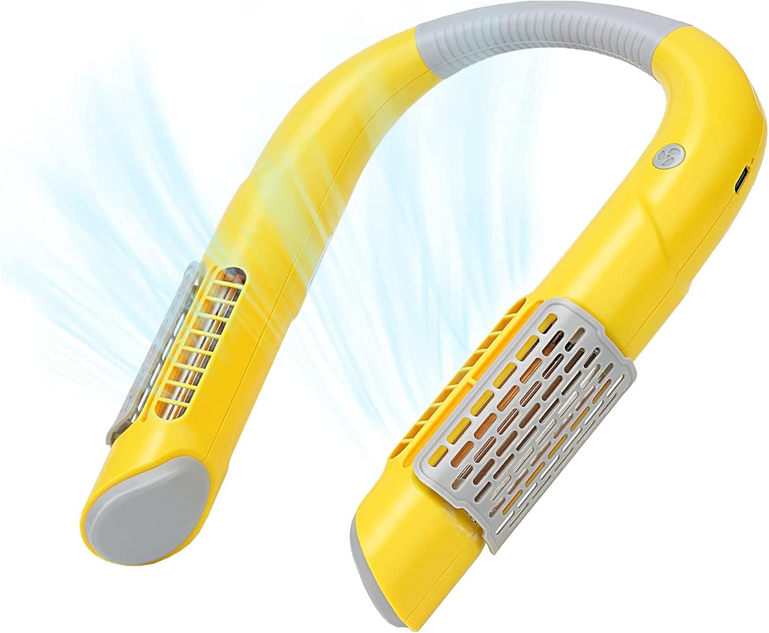 Hitdudu Hitdudu 2021 Portable Neck Fan, 4000mAh Rechargeable Personal Fan, Lightweight Wearable Fan, Low Noise 3 Speed Hands Free Fan, Hanging Headphone Design Sports Fan for Indoor & Outdoor