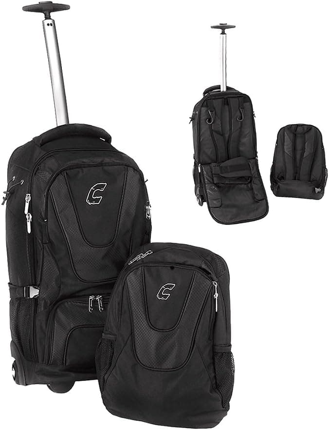 Combat Baseball Coache's Choice Roller Backpack Black / Black
