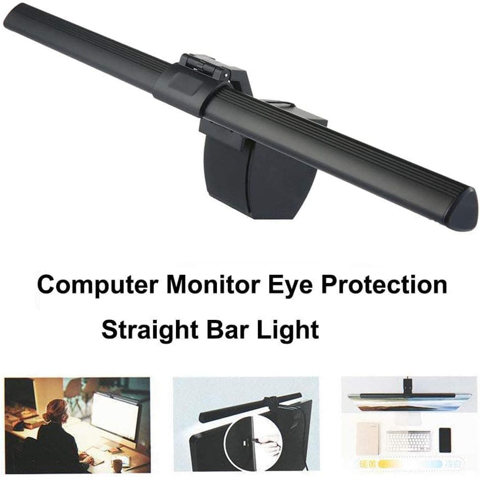 Layopo Screen E-reading Lamp, 2019 New Upgrade USB Computer Monitor Lamp Eye Care Light, Adjustable Brightness And Color Temperature, Protect Your Eyes