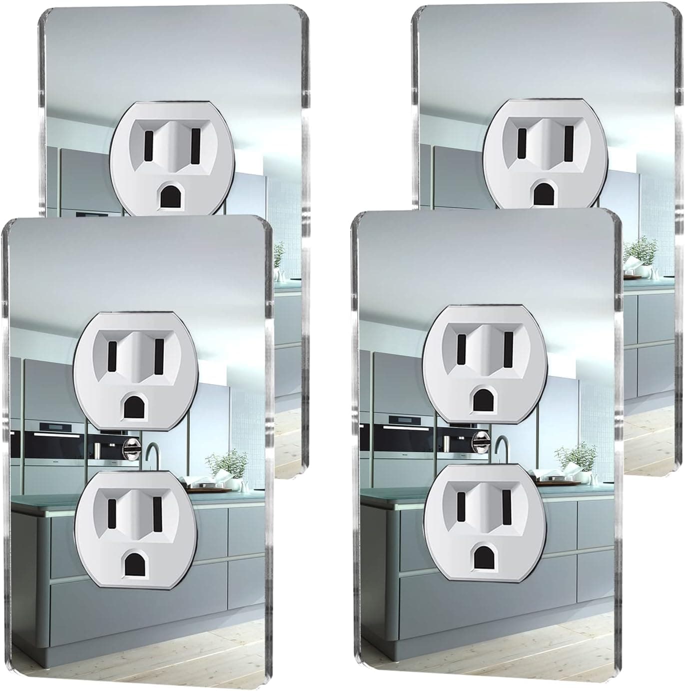 4 Pcs Silver