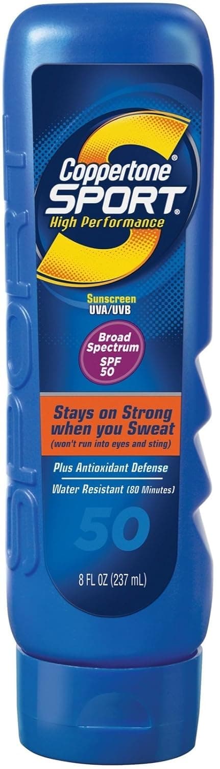 Coppertone Sport Lotion Sunscreen - SPF 30 - 50 - 8 oz
