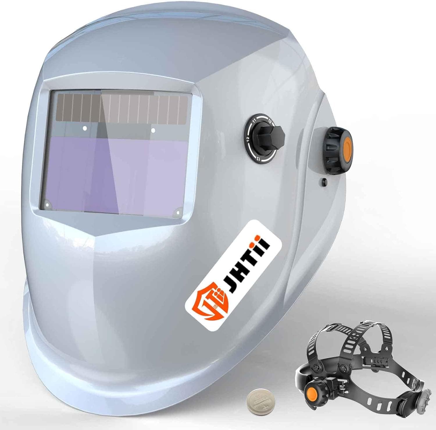 JHTii Auto Darkening Welding Helmet, 4 Arc Sensor for Mig Tig Arc Welding