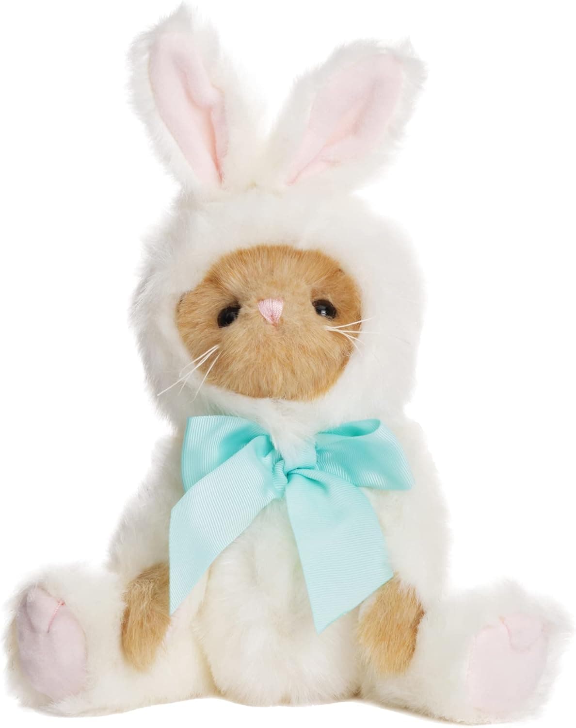 Bearington Harey The Bunny Teddy Bear Plush Stuffed Animal in a White Bunny Costume, Great Gift for Birthdays, Holidays and Special Occasions for Kids of All Ages, 10 inches