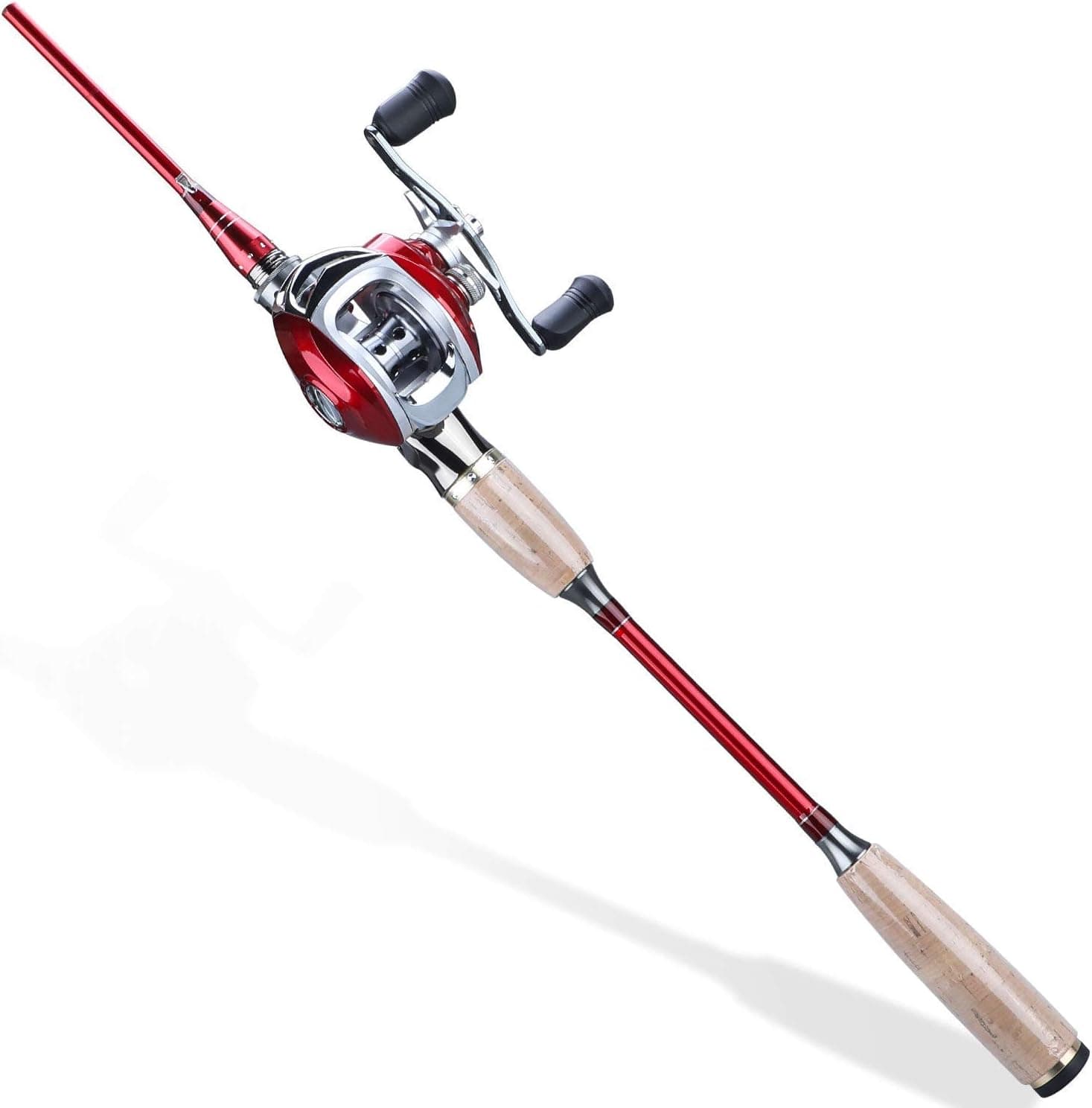 Sougayilang Fishing Rod and Reel Combos, Lightweight Fishing Combo Fishing Pole and Spinning Reel Full Set for Travel 4 Pieces Saltwater Freshwater
