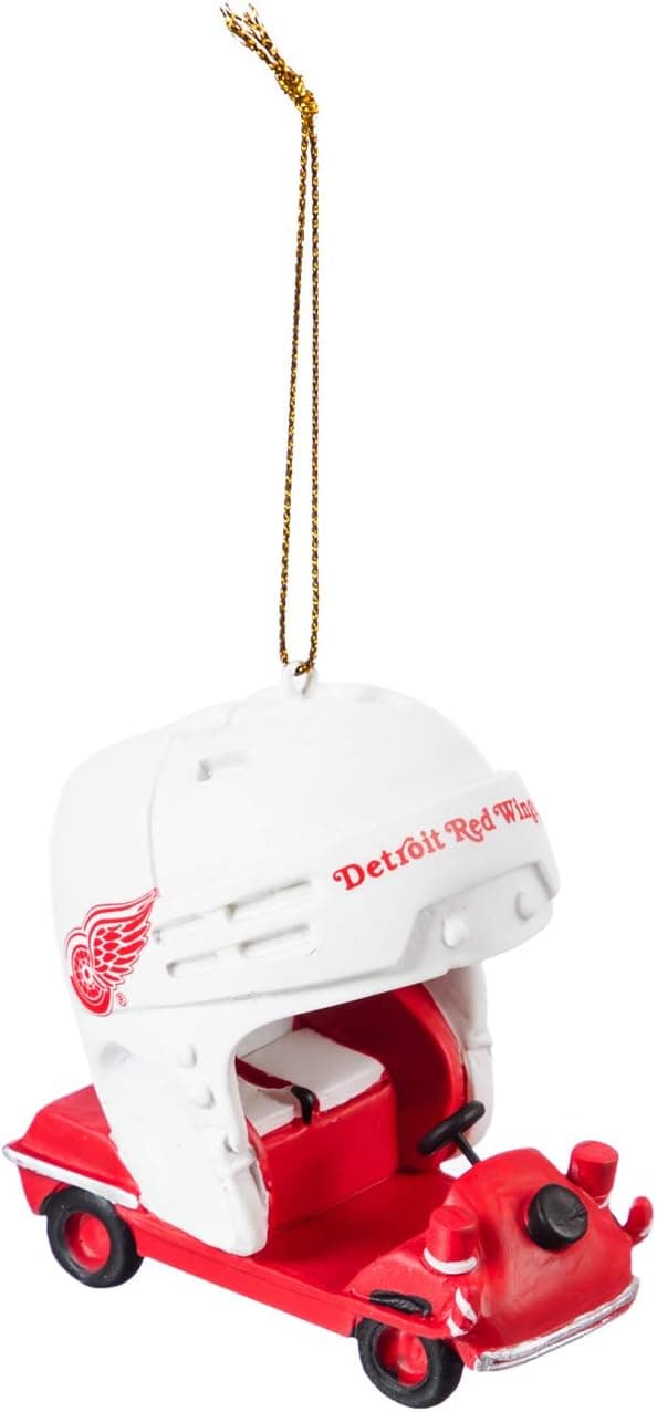 Team Sports America Detroit Red Wings Vintage Rink Cart Team Ornament