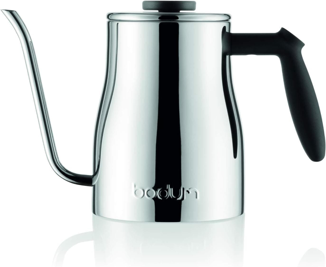 Bodum Bistro Gooseneck Stovetop Water Kettle, Chrome, 34 Ounce