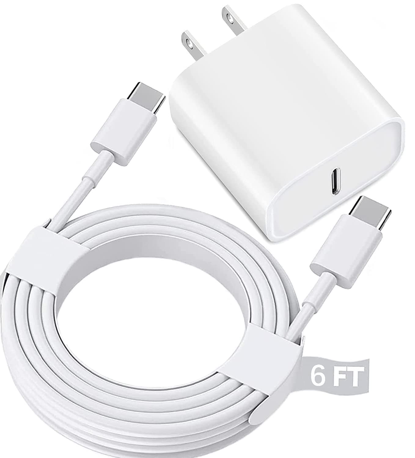 USB C Apple Fast Charger for iPad Pro 12.9/11 in 2022/2021/2020/2018,iPad 10th,iPad Air 4th/5th 10.9",iPad Mini 6th Generation,iPad Charger Fast Charging Wall Charger Block with 6FT USB C to C Cable