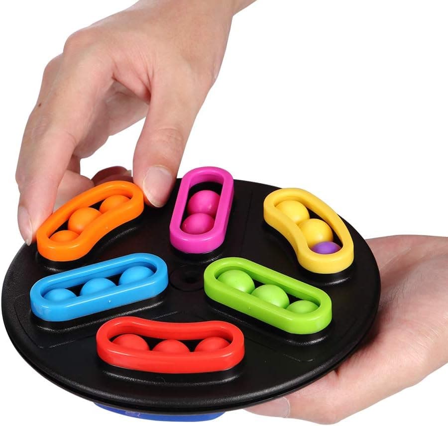 Rotate and Slide Fidget Puzzle for Kids and Adults, Round Brain Teaser Puzzle for Teens Girls and Boys to Test The Mind, Family Game Night Toy, Stocking Stuffer, Get Well Soon, and Birthday Gift