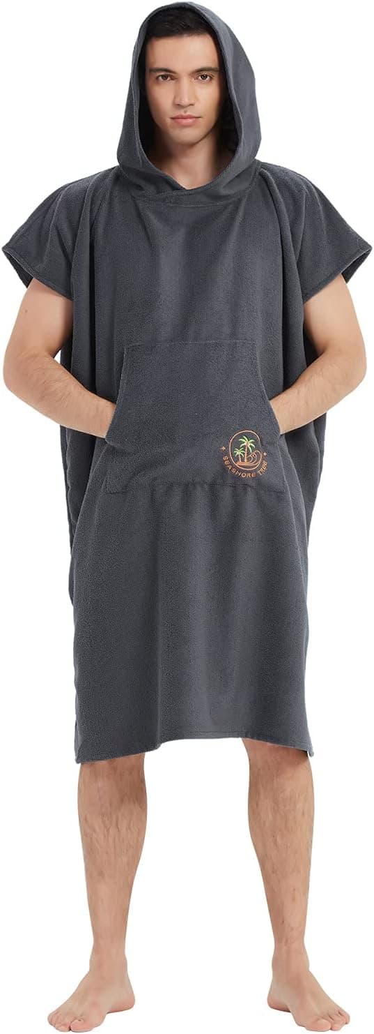 SEASHORE TREE Beach Towel Hoodie Swimming Towels Quick Dry Robes Adult Beach Poncho for Women Men