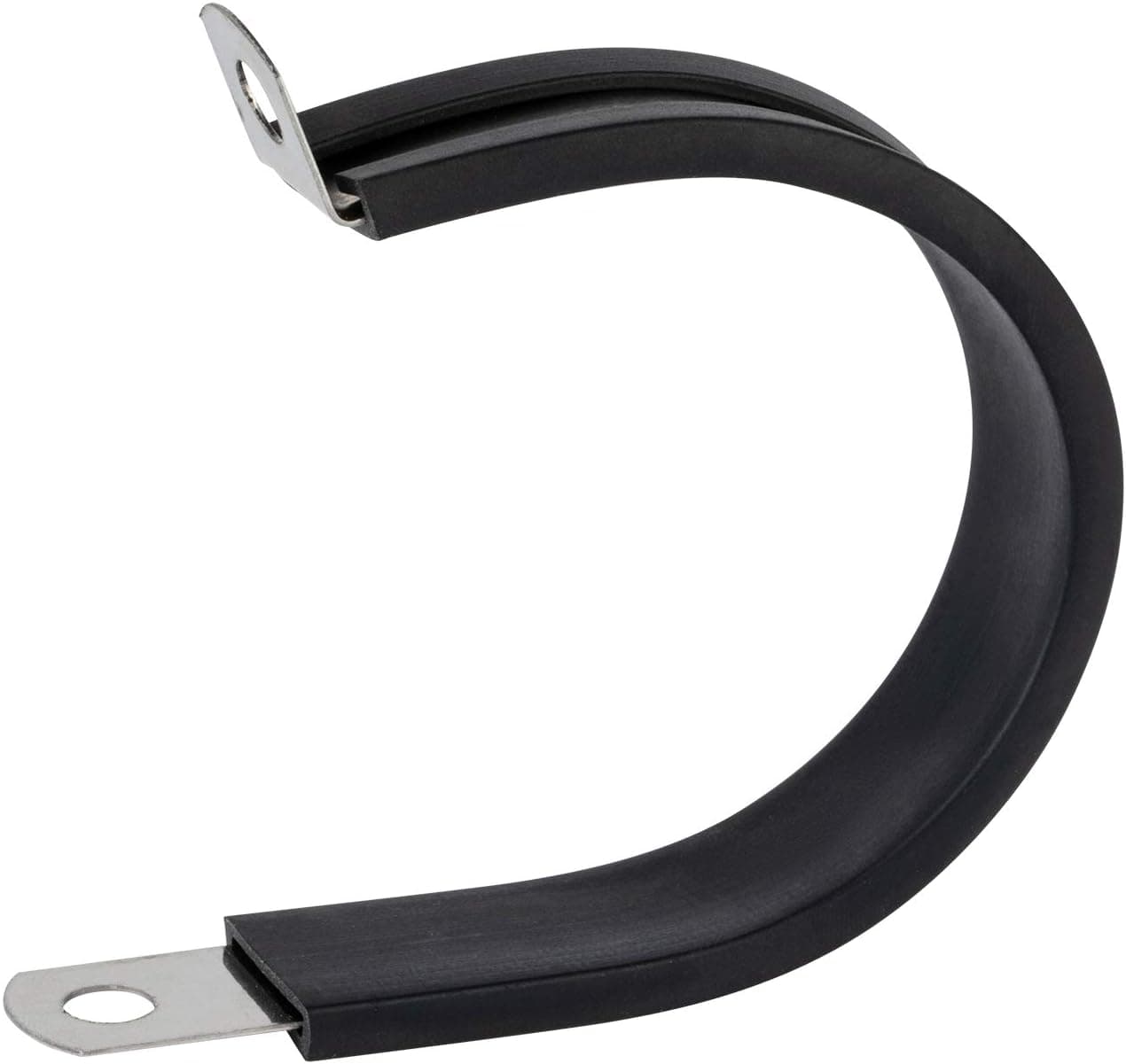 ISPINNER 12 Pack 1.75 Inch Rubber Cushioned Stainless Steel Cable Clamp, Hose Clamp, Pipe Clamp (1-3/4 Inch)