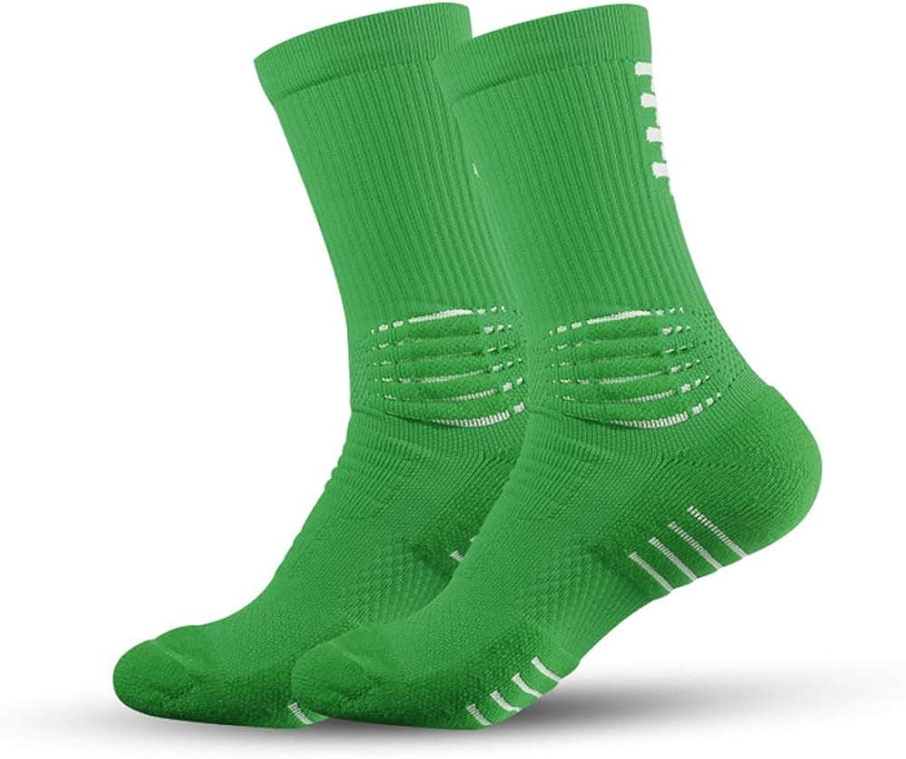 Premium Athletic-Crew-Socks, Cushioned-Running Socks with Moisture Wicking and Arch Support Hicomlor