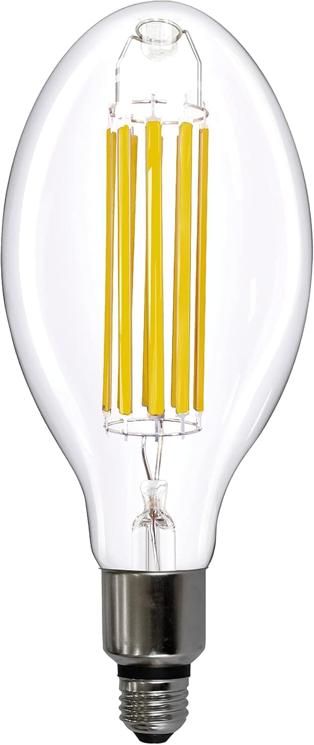 Cree Lighting ED37-75L-850-UNV-MOGE26 HID LED Light Bulb, 5000K Omni-Directional Glass Filament Bulb, 200W Replacement + 7500 Lumens, Daylight, 1 Pack