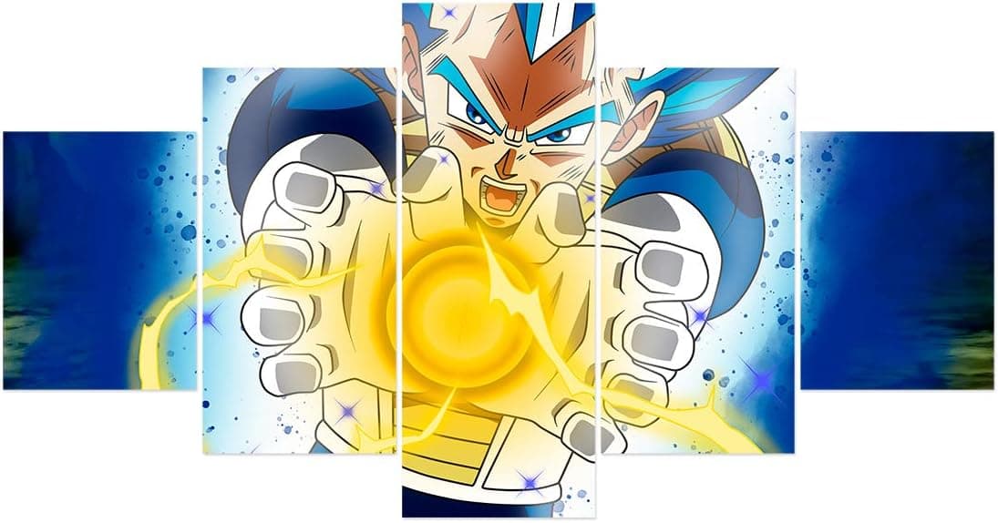 FUNHUA Dragon Ball Z Poster Canvas Prints Unframed Japanese Anime Wall Art Goku Poster for Living Room Bedroom Boy Room Decor