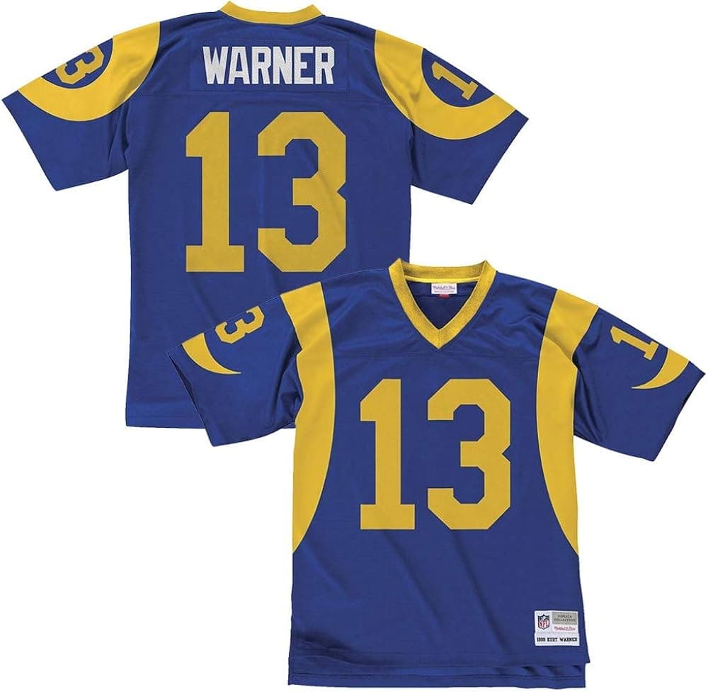 Mitchell & Ness Kurt Warner St. Louis Rams NFL Throwback Premier Jersey