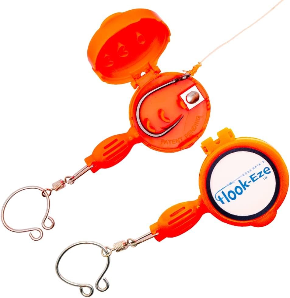 HOOK-EZE Fishing Knot Tying Tool - Fishing Accessories for tieing Fishing line to Fishing Hooks - Cover Sharp Hooks Fishing Equipment to tie Knots Quick - for Fly Fishing Accessories